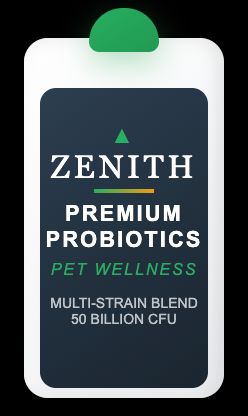 Zenith Advanced Pet Probiotics | 50 Billion CFU Multi-Strain Formula | Digestive Health |